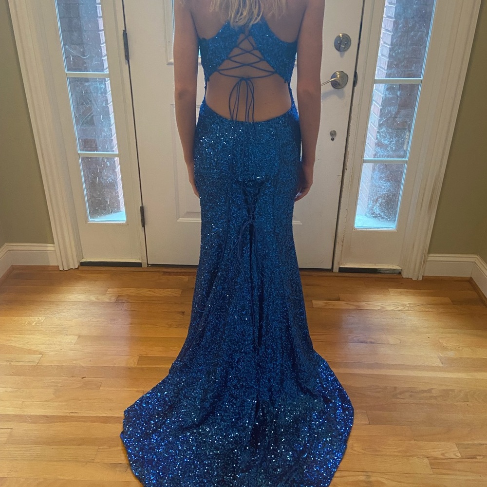 Royal blue prom dress